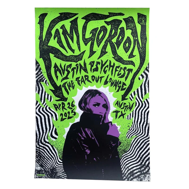 Kim Gordon poster by WeThreeClub - three colour screenprint, signed and numbered by WeThreeClub - Image 2