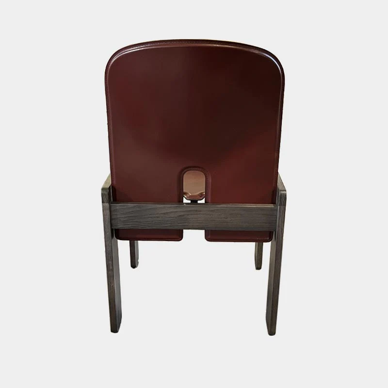 Scarpa 121 Dining Chair - 9CKK Bordeaux leather - des. Afra & Tobia Scarpa - by Cassina x Karakter - Image 6