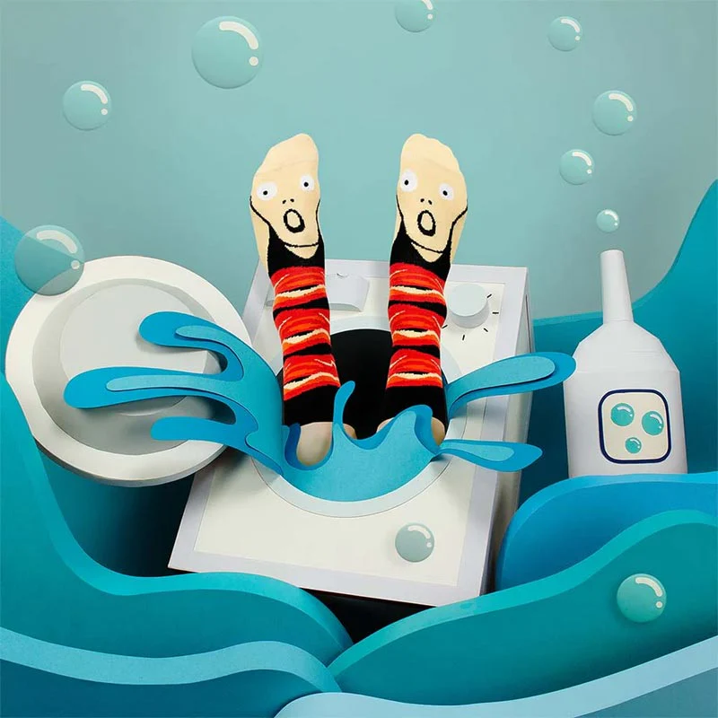 Screamy Ed Artists Socks - Image 2