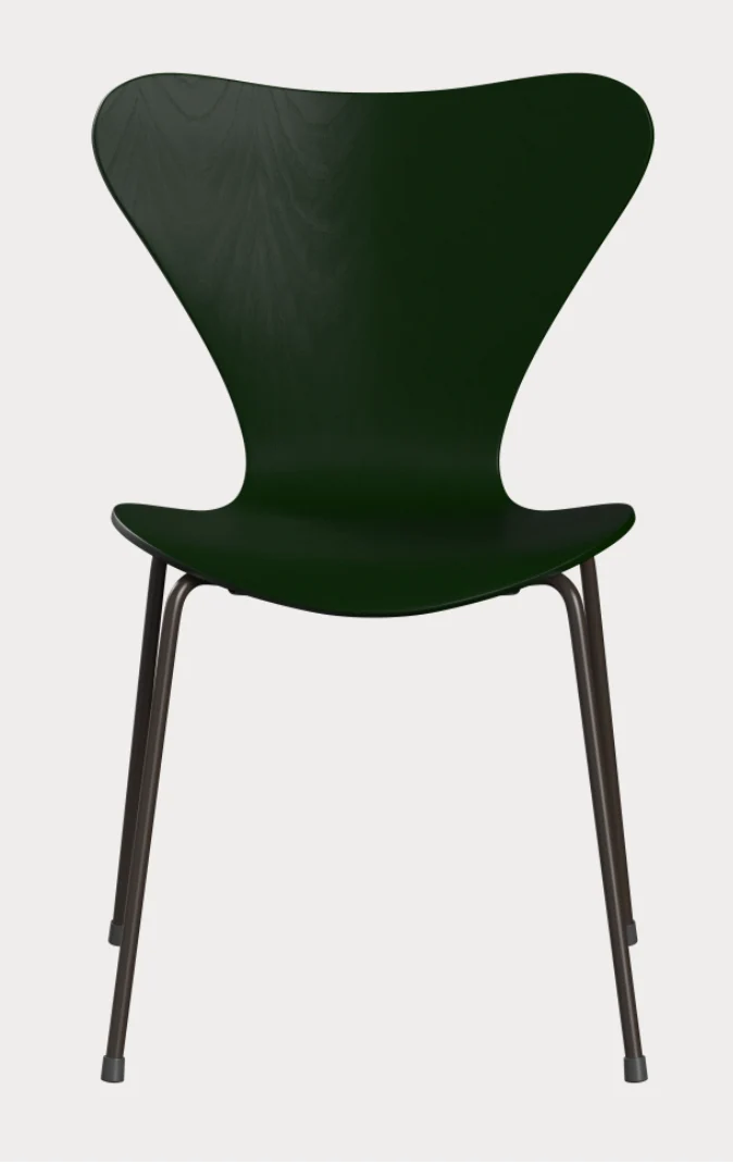 Series 7 chair des. Arne Jacobsen, 1955 - Evergreen Ash / Brown Bronze - made by Fritz Hansen - Image 2