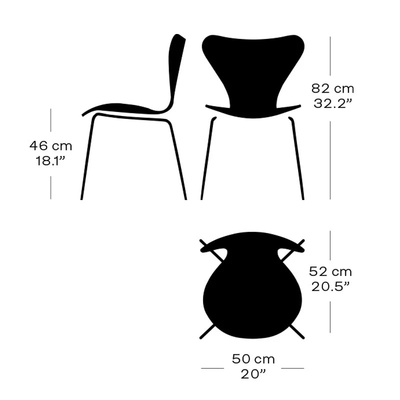 Series 7 Chair des. Arne Jacobsen, 1955 - Nine Grey Laquered / Nine Grey Base - made by Fritz Hansen - Image 7