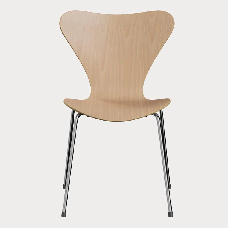3107 Series 7 dining chair in beech - des. Arne Jacobsen made by Fritz Hansen - Image 3