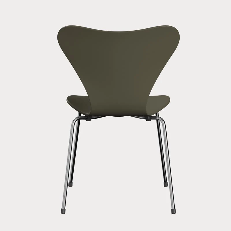 3107 Series 7 dining chair lacquered olive grey - des. Arne Jacobsen made by Fritz Hansen - Image 4