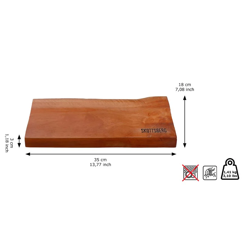 Wood Works Skottsberg Serving Board - 35cm x 18cm - Image 3