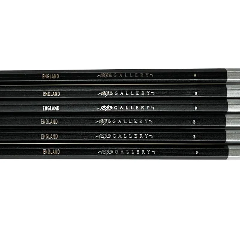 Set of 6 Salts Mill 1853 Gallery Logo Pencils - Image 2