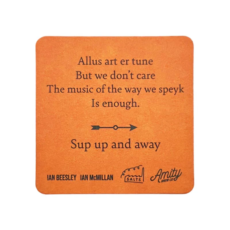 Sup Up & Away Set of 6 Beermats by Ian Beesley and Ian McMillan - exclusive - Image 3