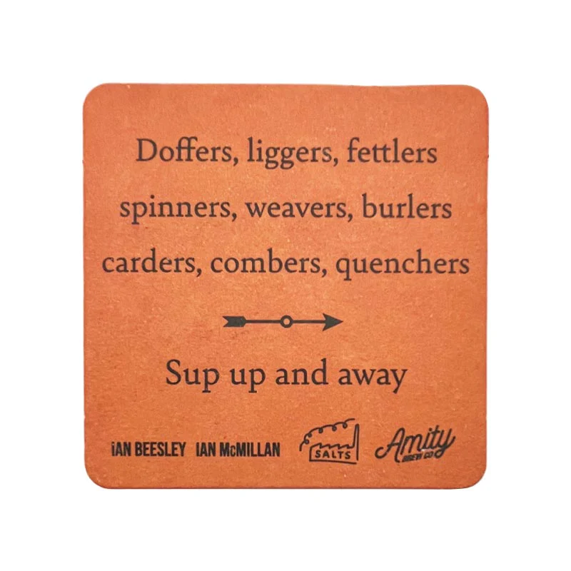 Sup Up & Away Set of 6 Beermats by Ian Beesley and Ian McMillan - exclusive - Image 7
