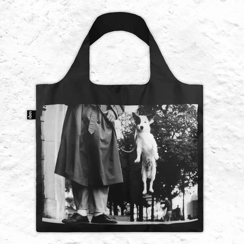 LOQI Foldaway Shopping Bag - Elliot Erwitt - Dog Jumping