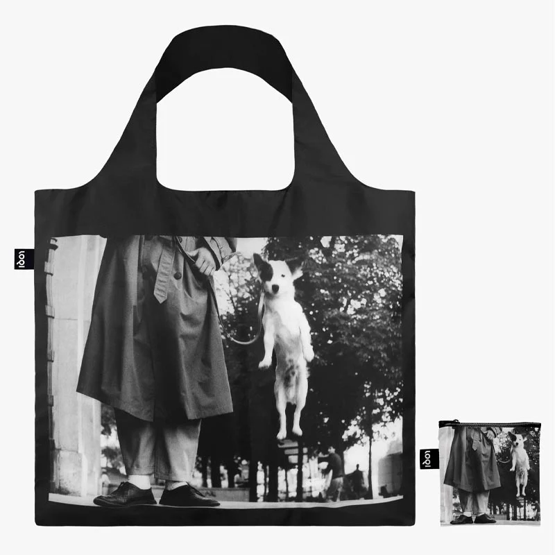 LOQI Foldaway Shopping Bag - Elliot Erwitt - Dog Jumping - Image 2