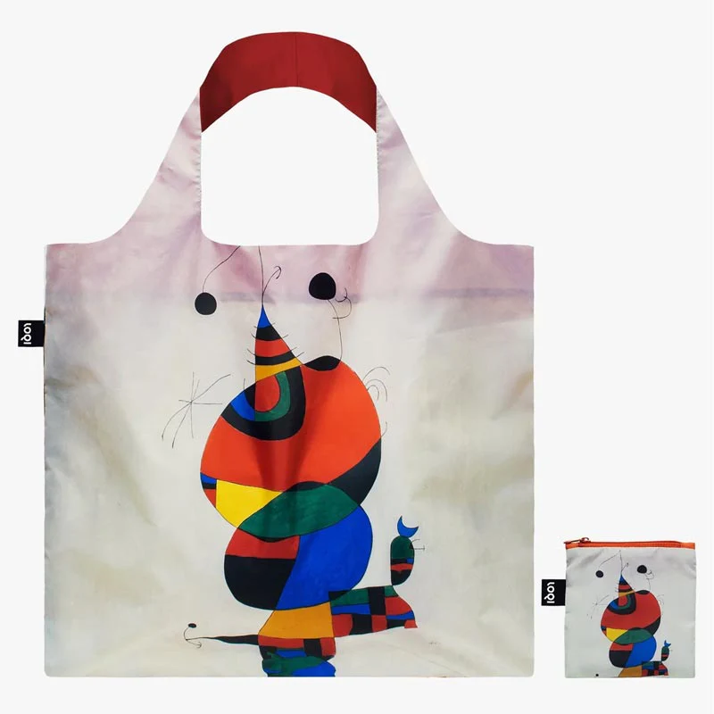 LOQI Foldaway Shopping Bag - Joan Miró - Woman, Bird and Star - Image 2