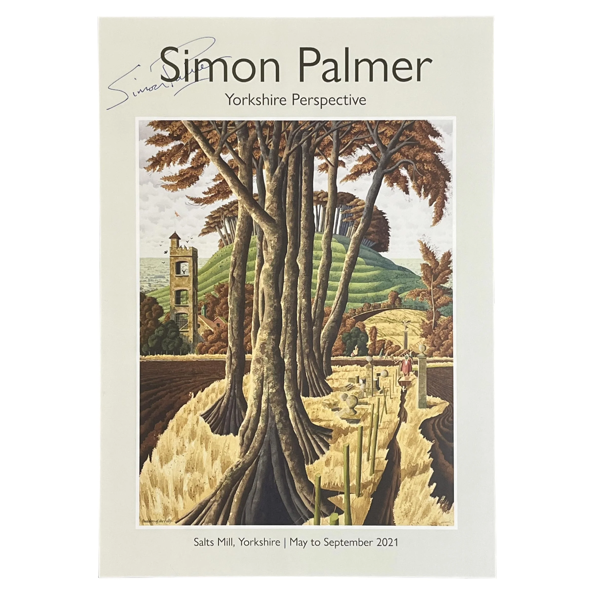 Simon Palmer Yorkshire Perspective Exhibition Poster - A3 size *Signed* - Image 3