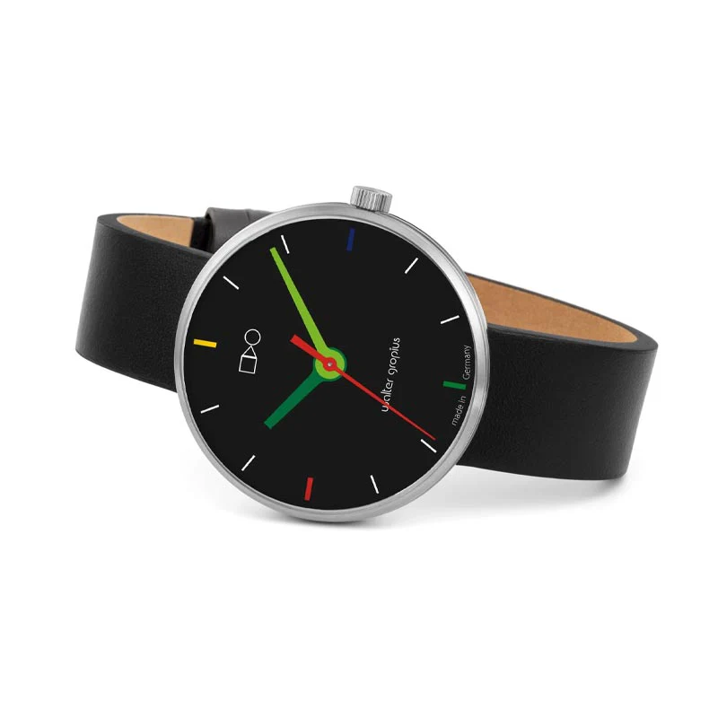Simplex Watch, Leather Strap, Green  Hands, WG017-02 by Walter Gropius - Image 2