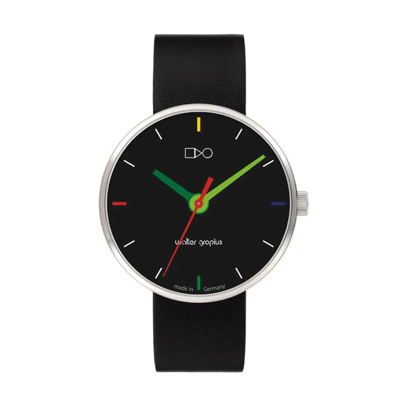 Simplex Watch, Leather Strap, Green  Hands, WG017-02 by Walter Gropius - Image 3