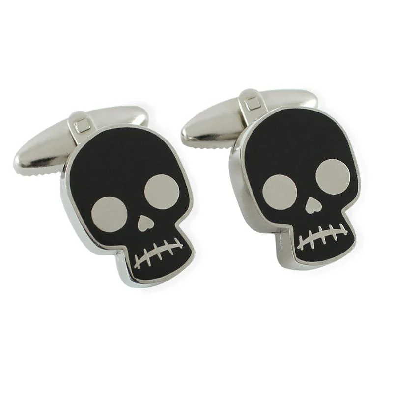 Skull cufflinks (based on a design by Frida Kahlo) - Image 2