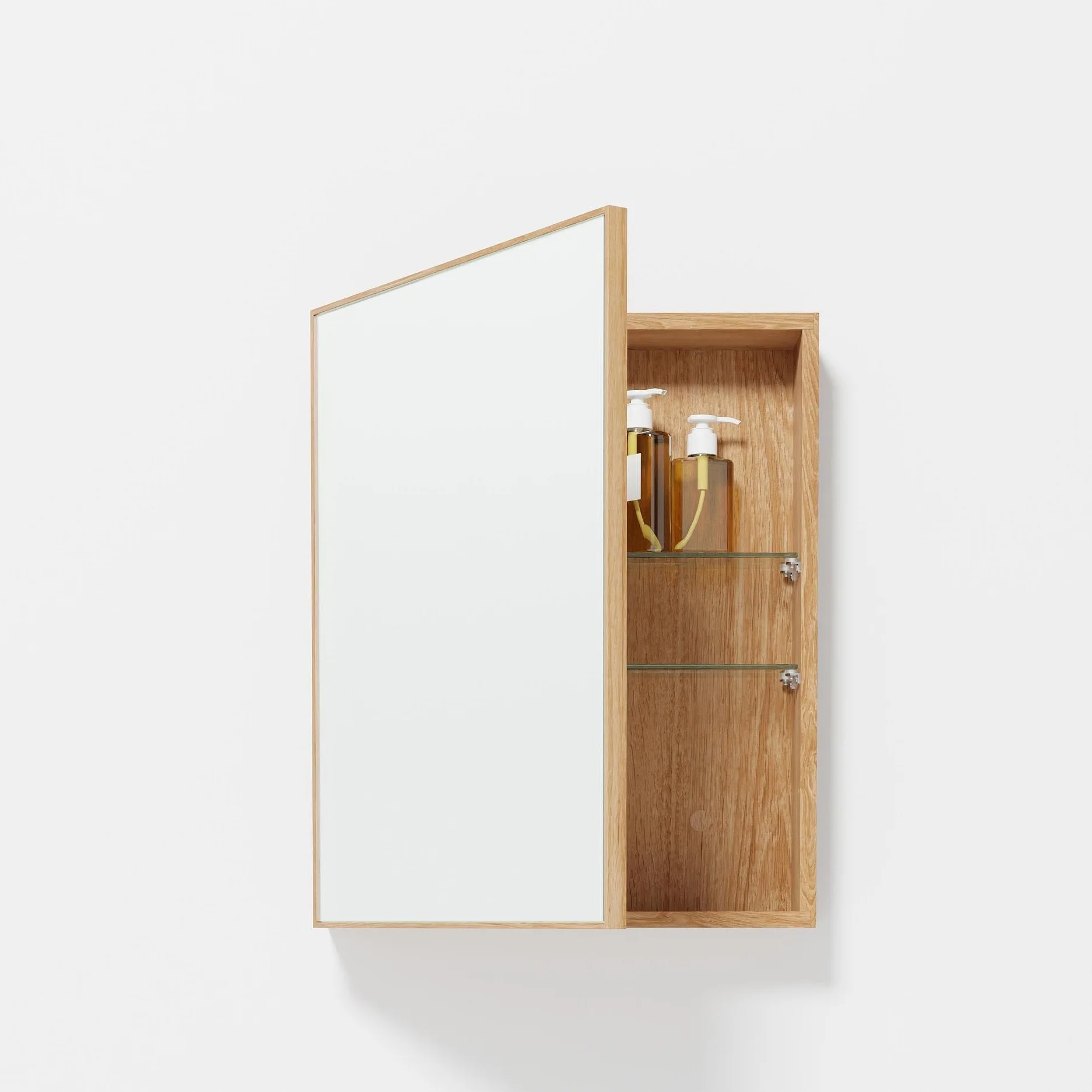 Slimline 550 Bathroom Cabinet, oak - des. Lincoln Rivers for Wireworks - Image 2