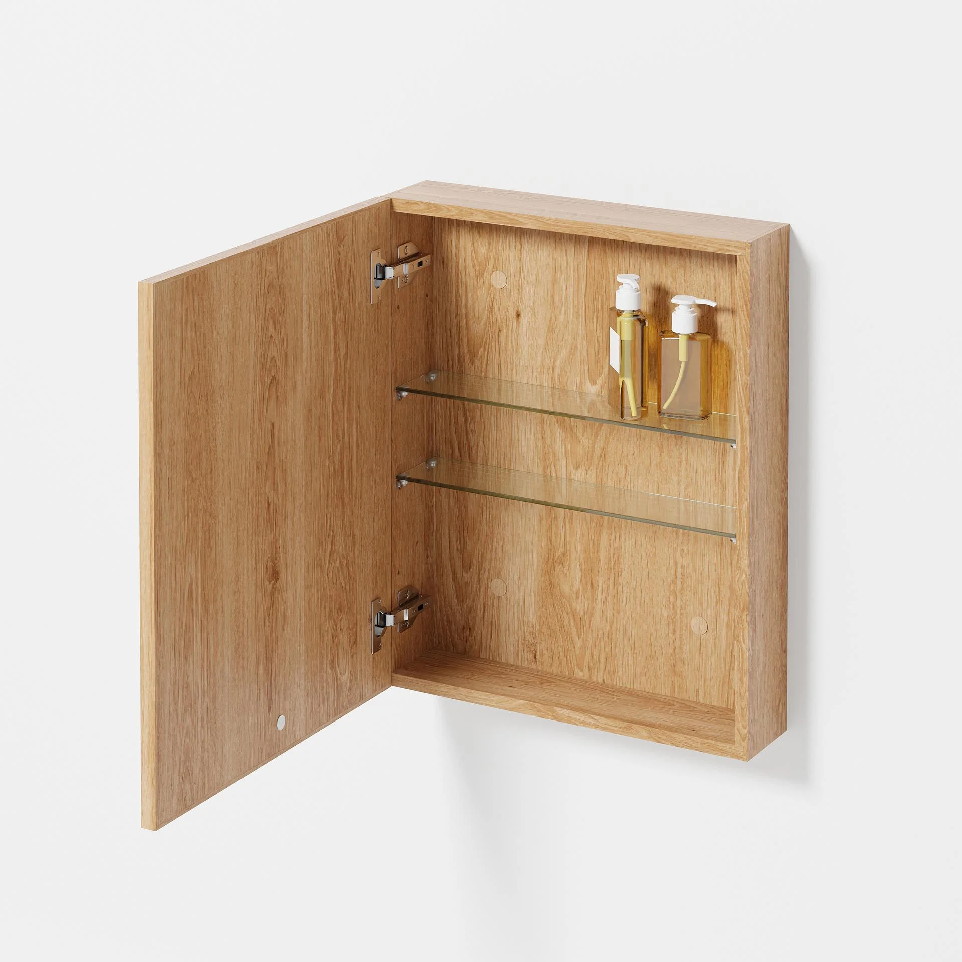 Slimline 550 Bathroom Cabinet, oak - des. Lincoln Rivers for Wireworks - Image 4