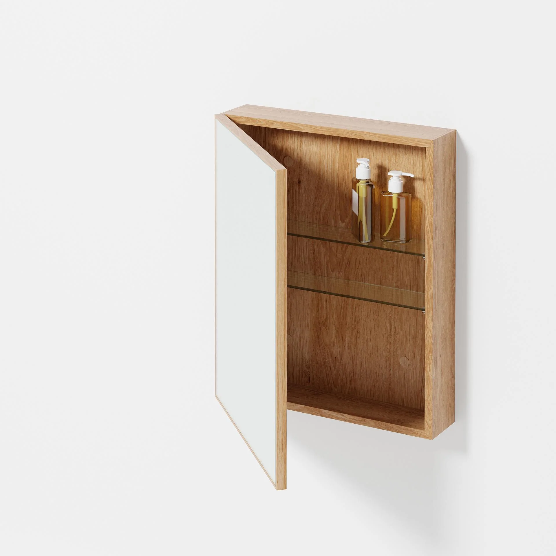 Slimline 550 Bathroom Cabinet, oak - des. Lincoln Rivers for Wireworks - Image 5