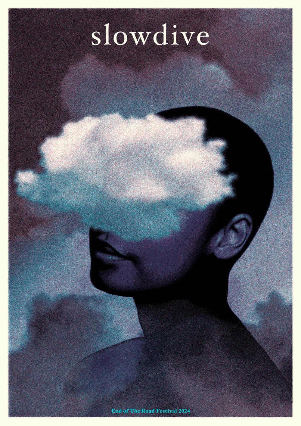 Slowdive End of the Road Festival poster by Tommy Davidson-Hawley - 5 colour screen print - Image 2