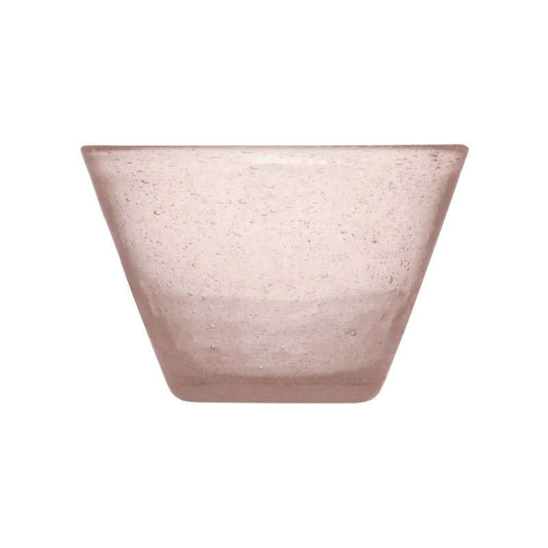 Memento Small Glass Bowl - Peach - by Serafino Zani - Image 2