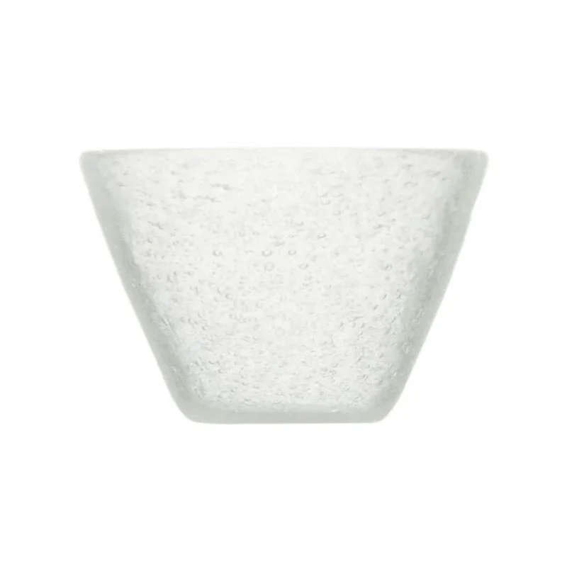 Memento Small Glass Bowl - White - by Serafino Zani - Image 2