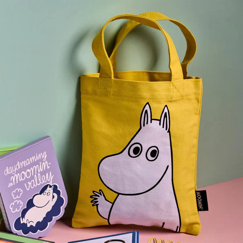 Daydreaming Moomin Small Tote Bag - by Half Moon bay - Image 4