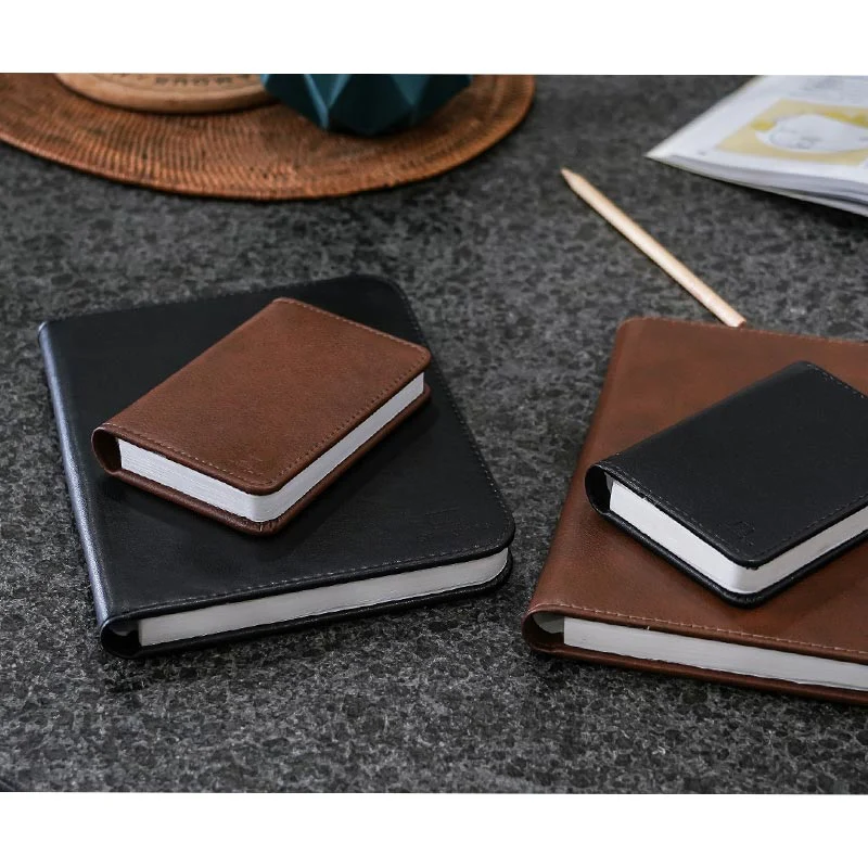 Smart Book Light Mini - Sun Recycled Brown Leather -  des. Paul and Natalie Sun - Image 6