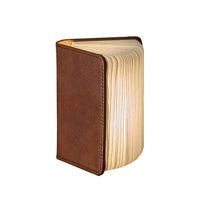 Smart Book Light Mini - Sun Recycled Brown Leather -  des. Paul and Natalie Sun - Image 7