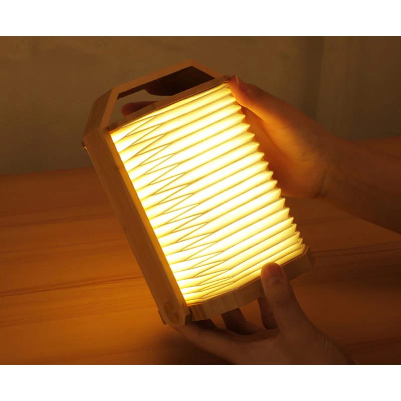 Smart Origami Lamp - Bamboo - des. Paul and Natalie Sun - Image 4