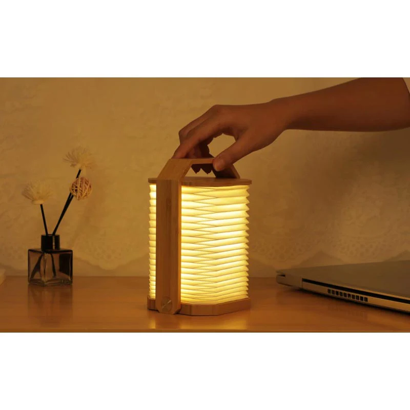Smart Origami Lamp - Bamboo - des. Paul and Natalie Sun - Image 5