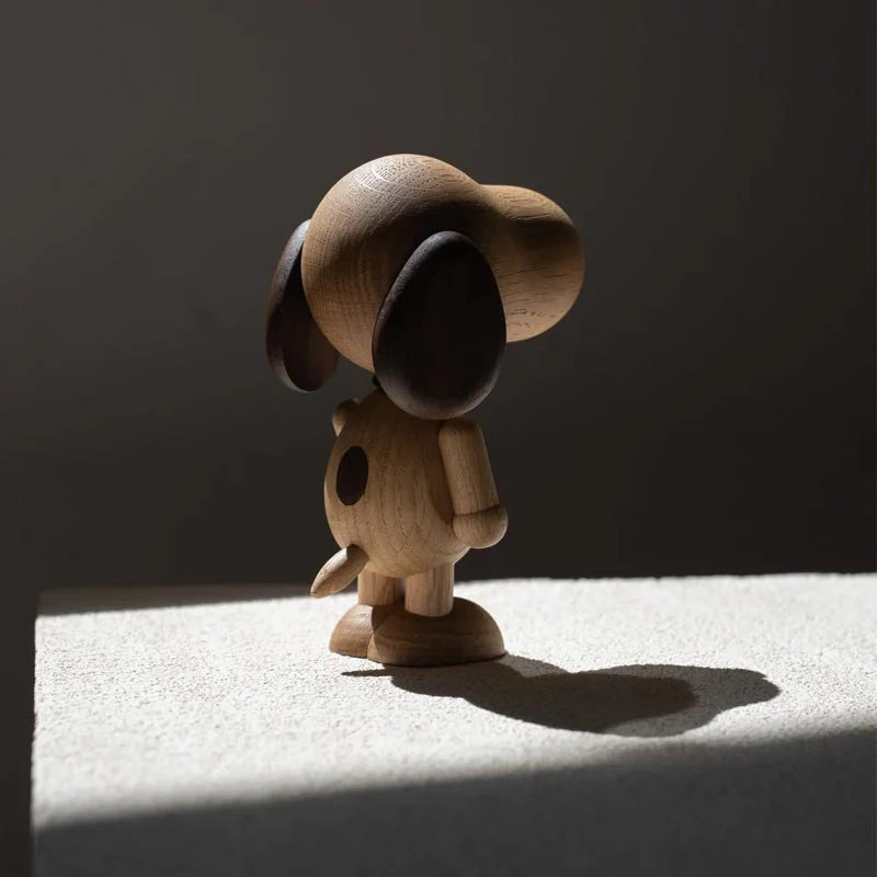 Wooden Snoopy by Boyhood -  Small, Smoked Oak - Image 4