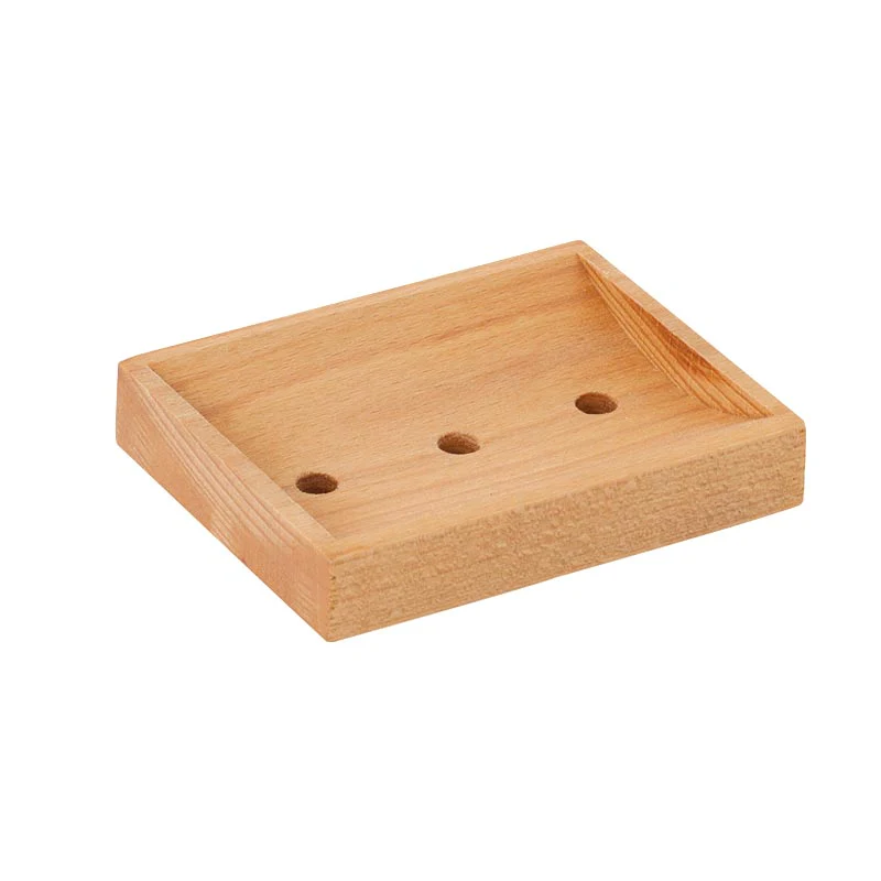 Beechwood soap dish with drainage holes by Burstenhaus Redecker - Image 2