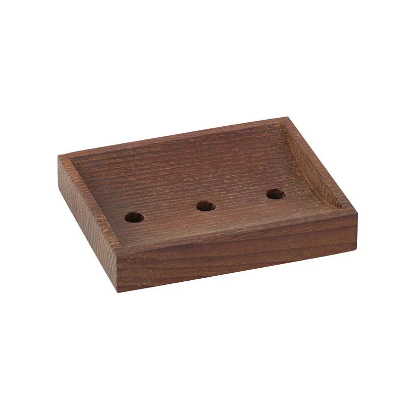 Thermowood soap dish with drainage holes by Burstenhaus Redecker - Image 2