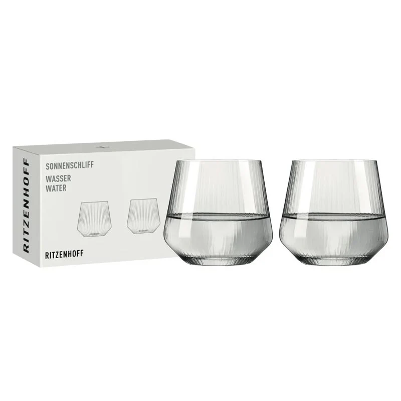 Sonnenschliff 'Sunburst' Water Glasses (8000001) - Set of 2 - by Ritzenhoff - Image 4