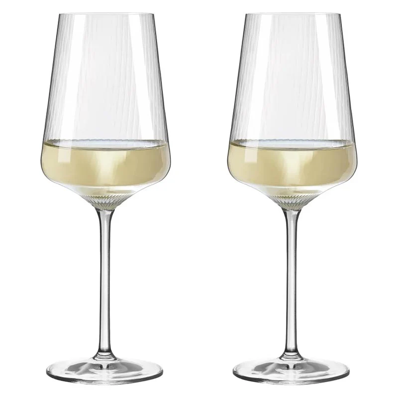 Sonnenschliff 'Sunburst' White Wine Glass (8000003) - Set of 2 - by Ritzenhoff - Image 2