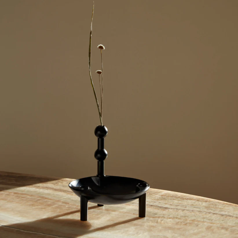Stacking Candle Bowl des. Hans Nagel & Werner Stoff, 1960s - matte black - Image 4