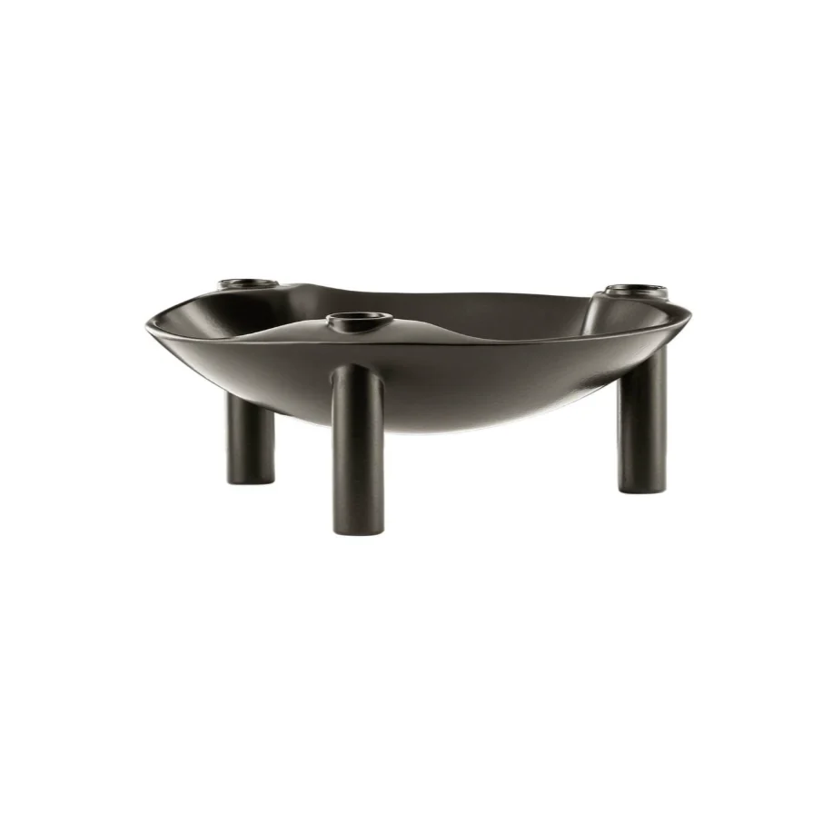 Stacking Candle Bowl des. Hans Nagel & Werner Stoff, 1960s - matte black - Image 5
