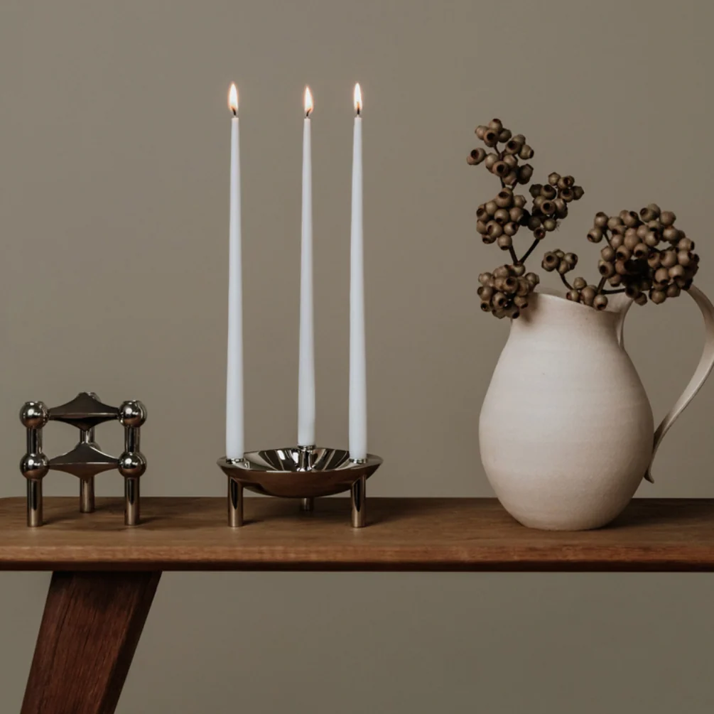 Stacking Candle Bowl des. Hans Nagel  & Werner Stoff, 1960s  - chrome - Image 3