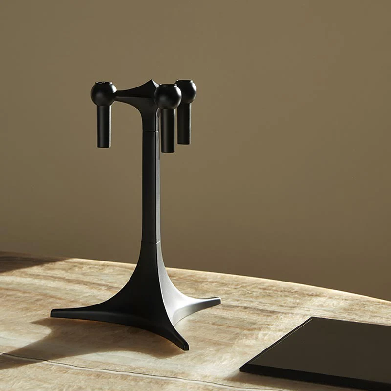 Stacking Candle Stand - des. Hans Nagel  & Werner Stoff, 1960s - black - Image 2