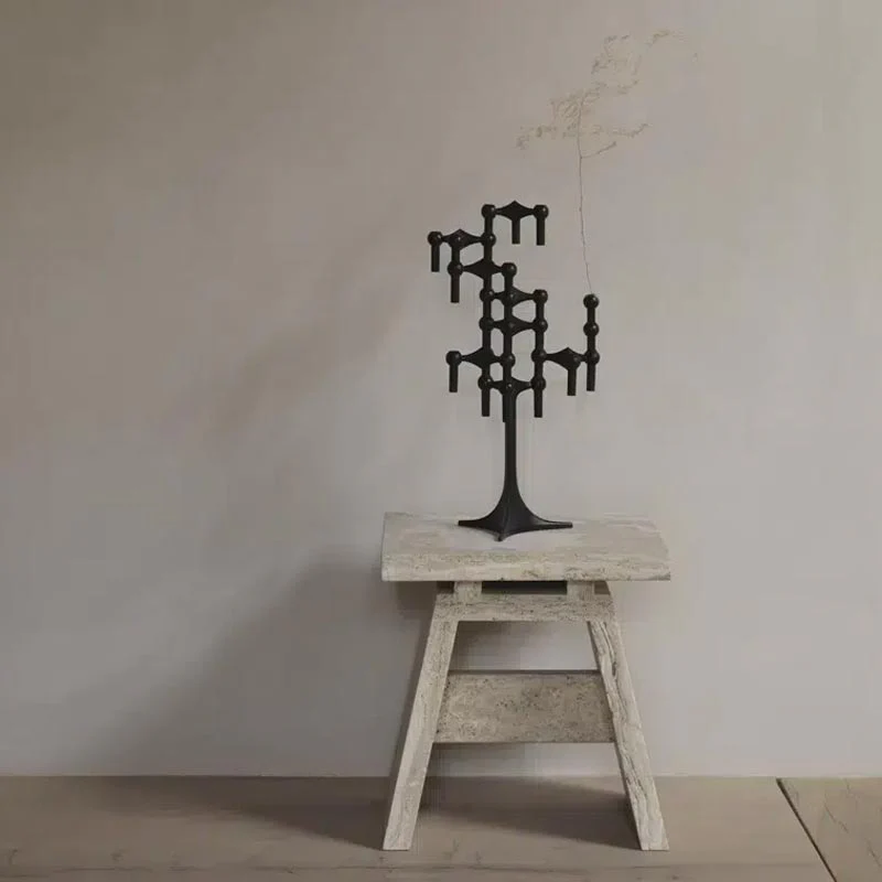 Stacking Candle Stand - des. Hans Nagel  & Werner Stoff, 1960s - black - Image 3