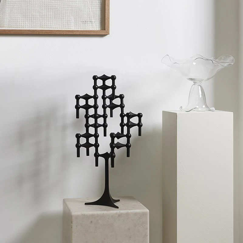 Stacking Candle Stand - des. Hans Nagel  & Werner Stoff, 1960s - black - Image 4