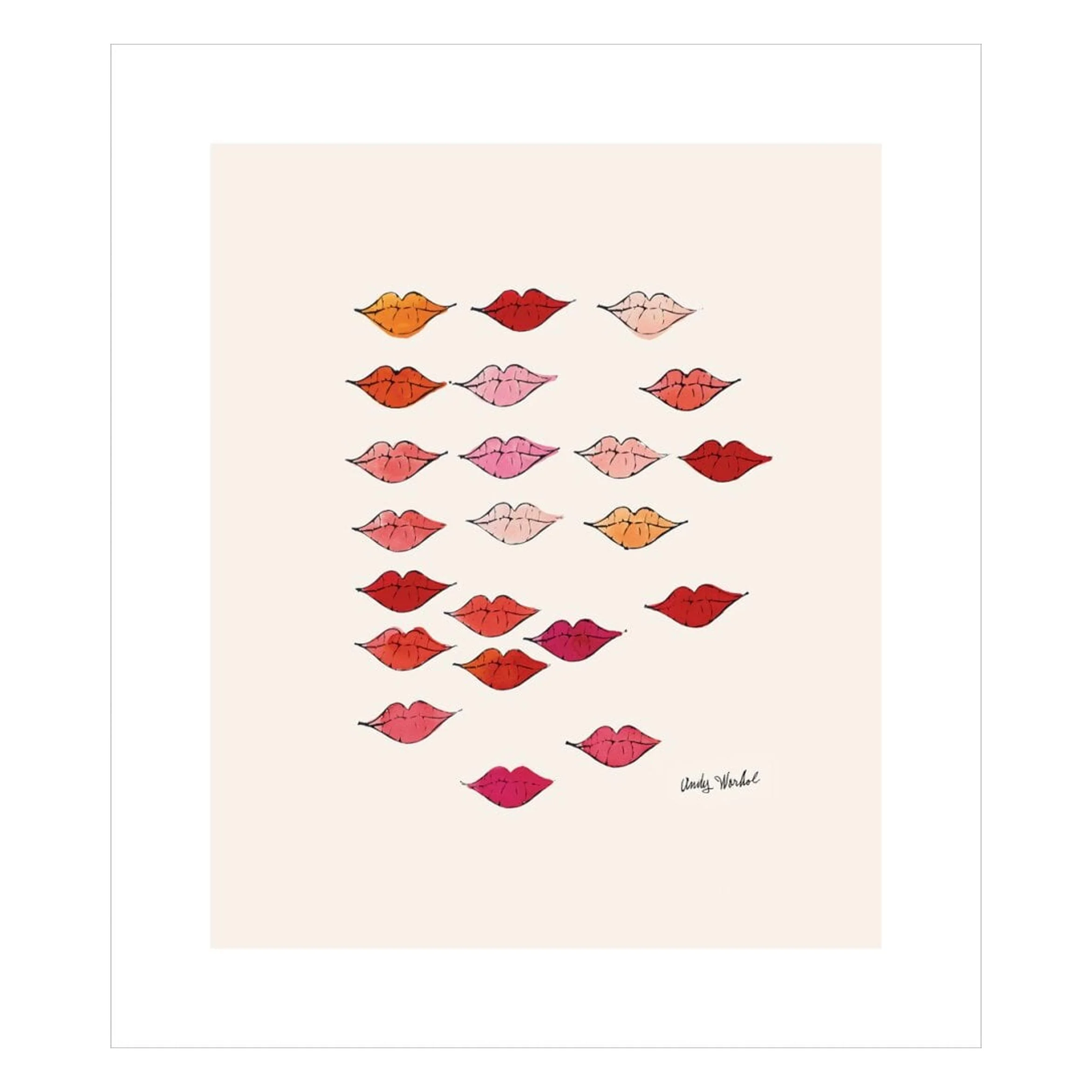 Stamped Lips poster c.1959 by Andy Warhol - Image 2