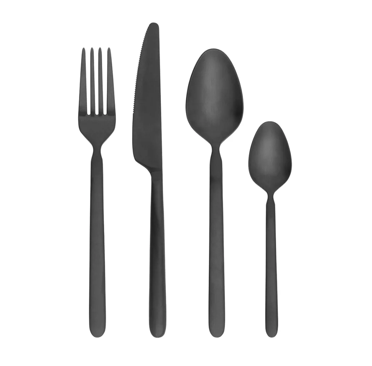 Stella Cutlery Set des. Theresa Rand for blomus (matt black stainless steel, 16 pieces) - Image 6