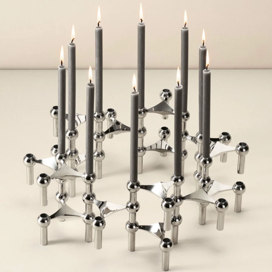 Stoff Candles - set of 12, anthracite - Image 2