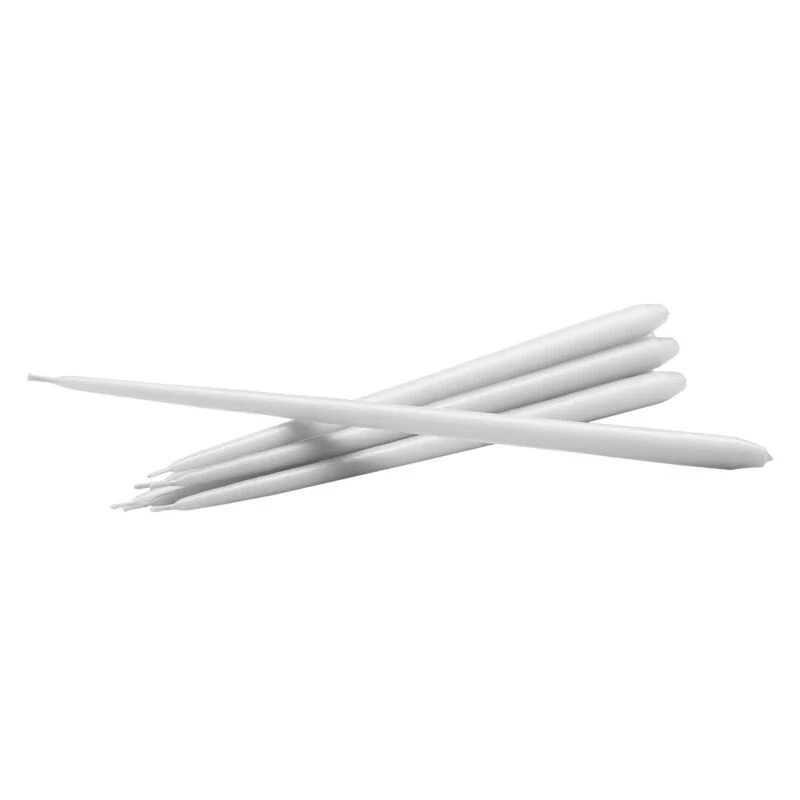 Taper candles - 6pcs - white by STOFF Nagel - Image 2