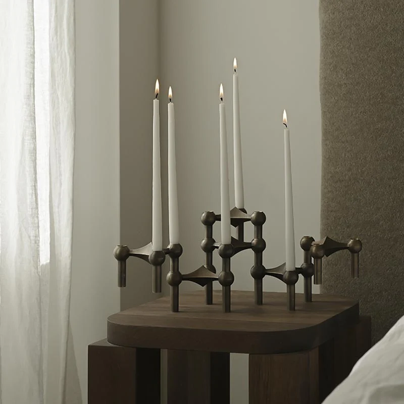 Taper candles - 6pcs - white by STOFF Nagel - Image 4