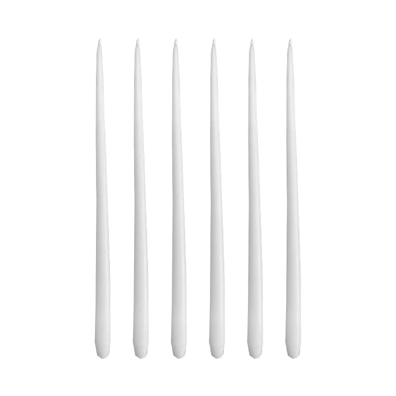Taper candles - 6pcs - white by STOFF Nagel - Image 8