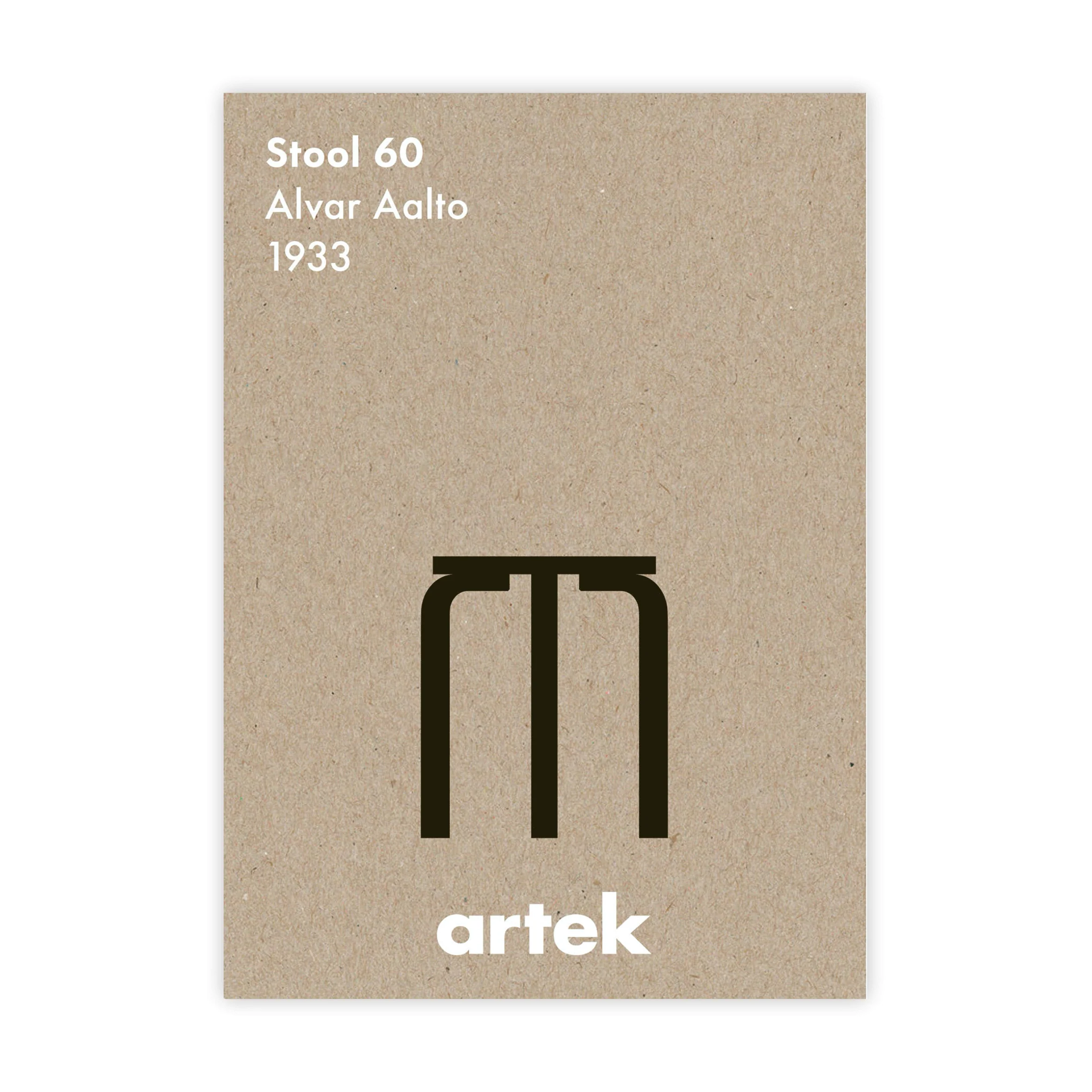 Stool 60 poster by Greige for Artek - Image 2