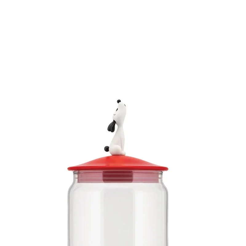 LulaJar (Red) - Storage Jar for Dog Food, des. Miriam Mirri for Alessi - Image 3