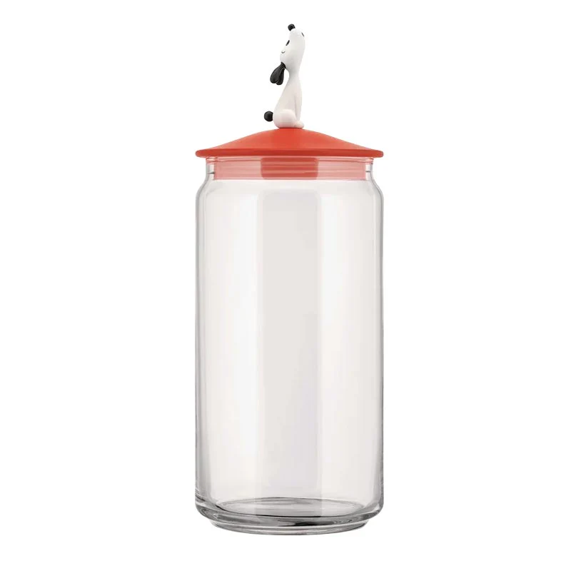 LulaJar (Red) - Storage Jar for Dog Food, des. Miriam Mirri for Alessi - Image 4