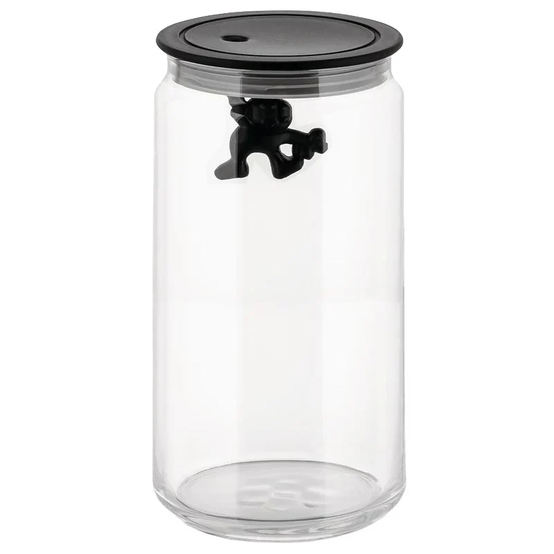 Gianni Storage Jar Large (06) - Black - des. Matti di Rosa for Alessi - Image 4